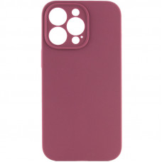 Чохол Silicone Case Full Camera Protective (AA) NO LOGO для Apple iPhone 13 Pro Max (6.7) - Бордовий / Plum