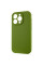 Чохол Silicone Case Full Camera Protective (AA) NO LOGO для Apple iPhone 14 Pro (6.1) - Зелений / Dark Olive