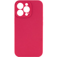 Чехол Silicone Case Full Camera Protective (AA) NO LOGO для Apple iPhone 14 Pro (6.1) - Красный / Rose Red