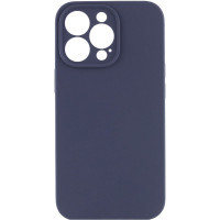 Чехол Silicone Case Full Camera Protective (AA) NO LOGO для Apple iPhone 14 Pro (6.1) - Темно-синий / Midnight blue