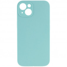 Чохол Silicone Case Full Camera Protective (AA) NO LOGO для Apple iPhone 15 (6.1) - Бірюзовий / Marine Green