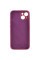 Чохол Silicone Case із захистом камери NO LOGO для Apple iPhone 15 (6.1) - Бордовий / Plum - фото