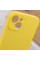 Чехол Silicone Case Full Camera Protective (AA) NO LOGO для Apple iPhone 15 (6.1) - Желтый / Yellow - фото