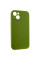 Чехол Silicone Case Full Camera Protective (AA) NO LOGO для Apple iPhone 15 (6.1) - Зеленый / Dark Olive - фото