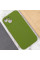 Чехол Silicone Case Full Camera Protective (AA) NO LOGO для Apple iPhone 15 (6.1) - Зеленый / Dark Olive - фото