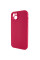 Чехол Silicone Case Full Camera Protective (AA) NO LOGO для Apple iPhone 15 (6.1) - Красный / Rose Red - фото