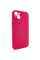 Чехол Silicone Case Full Camera Protective (AA) NO LOGO для Apple iPhone 15 (6.1) - Красный / Rose Red - фото