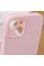 Чехол Silicone Case Full Camera Protective (AA) NO LOGO для Apple iPhone 15 (6.1) - Розовый / Chalk Pink - фото