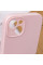 Чохол Silicone Case із захистом камери NO LOGO для Apple iPhone 15 (6.1) - Рожевий / Chalk Pink - фото