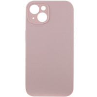 Чехол Silicone Case Full Camera Protective (AA) NO LOGO для Apple iPhone 15 (6.1) - Розовый / Chalk Pink