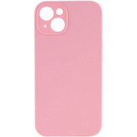 Чехол Silicone Case Full Camera Protective (AA) NO LOGO для Apple iPhone 15 (6.1) - Розовый / Light pink