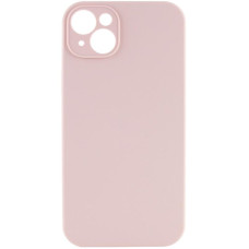 Чехол Silicone Case с защитой камеры NO LOGO для Apple iPhone 15 (6.1) - Розовый / Pink Sand