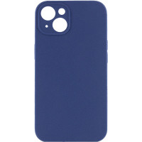 Чехол Silicone Case Full Camera Protective (AA) NO LOGO для Apple iPhone 15 (6.1) - Синий / Deep navy