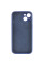 Чохол Silicone Case із захистом камери NO LOGO для Apple iPhone 15 (6.1) - Синій / Deep navy - фото