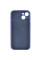 Чехол Silicone Case Full Camera Protective (AA) NO LOGO для Apple iPhone 15 (6.1) - Синий / Deep navy - фото