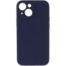 Чехол Silicone Case с защитой камеры NO LOGO для Apple iPhone 15 (6.1) - Темно-синий / Midnight blue