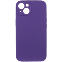 Чехол Silicone Case с защитой камеры NO LOGO для Apple iPhone 15 (6.1) - Фиолетовый / Amethyst