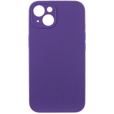 Чехол Silicone Case с защитой камеры NO LOGO для Apple iPhone 15 (6.1) - Фиолетовый / Amethyst