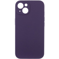 Чехол Silicone Case Full Camera Protective (AA) NO LOGO для Apple iPhone 15 (6.1) - Фиолетовый / Elderberry