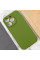 Чехол Silicone Case Full Camera Protective (AA) NO LOGO для Apple iPhone 15 Pro (6.1) - Зеленый / Dark Olive - фото