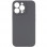 Чехол Silicone Case Full Camera Protective (AA) NO LOGO для Apple iPhone 15 Pro (6.1) - Серый / Dark Gray