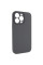 Чехол Silicone Case Full Camera Protective (AA) NO LOGO для Apple iPhone 15 Pro (6.1) - Серый / Dark Gray - фото