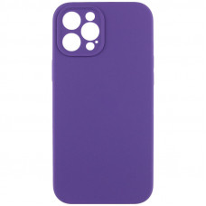 Чехол Silicone Case Full Camera Protective (AA) NO LOGO для Apple iPhone 15 Pro (6.1) - Фиолетовый / Amethyst