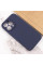 Чохол Silicone Case із захистом камери NO LOGO для Apple iPhone 16 Pro (6.3) - Темно-синій / Midnight blue - фото