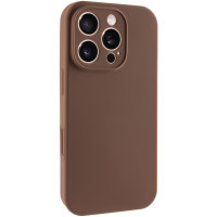Чохол Silicone Case із захистом камери NO LOGO для Apple iPhone 16 Pro (6.3) - Коричневий / Brown
