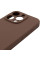 Чехол Silicone Case с защитой камеры NO LOGO для Apple iPhone 16 Pro (6.3) - Коричневый / Brown - фото