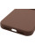 Чехол Silicone Case с защитой камеры NO LOGO для Apple iPhone 16 Pro (6.3) - Коричневый / Brown - фото