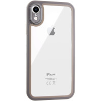 Чехол Transparent + Colour 1,5mm для Apple iPhone XR (6.1) - Grey