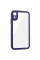 TPU чохол Transparent + Colour 1,5mm для Apple iPhone XR (6.1) - Purple - фото