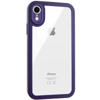 Чехол Transparent + Colour 1,5mm для Apple iPhone XR (6.1) - Purple