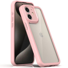 Чехол Transparent + Colour 1,5mm для Apple iPhone 11 (6.1) - Pink