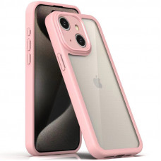 Чехол Transparent + Colour 1,5mm для Apple iPhone 13 (6.1) - Pink