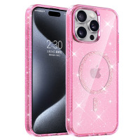 Чохол TPU Eclipse Sparkle (MagFit) для Apple iPhone 12 Pro / 12 (6.1) - Pink