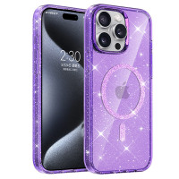 Чохол TPU Eclipse Sparkle (MagFit) для Apple iPhone 12 Pro / 12 (6.1) - Purple