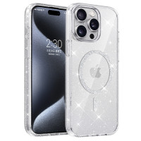 Чохол TPU Eclipse Sparkle (MagFit) для Apple iPhone 12 Pro Max (6.7) - Clear
