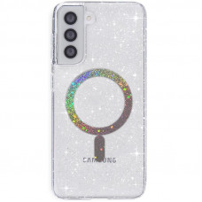 Чехол TPU Eclipse Sparkle (MagFit) для Samsung Galaxy S22 - Clear