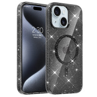 Чохол TPU Eclipse Sparkle (MagFit) для Apple iPhone 14 / 13 (6.1) - Black