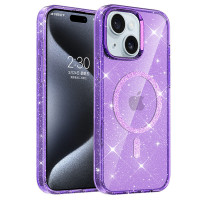 Чохол TPU Eclipse Sparkle (MagFit) для Apple iPhone 14 / 13 (6.1) - Purple
