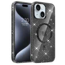 Чохол TPU Eclipse Sparkle (MagFit) для Apple iPhone 15 (6.1) - Black