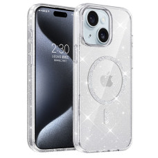 Чохол TPU Eclipse Sparkle (MagFit) для Apple iPhone 15 (6.1) - Clear
