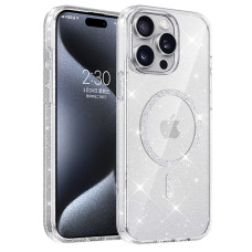Чехол TPU Eclipse Sparkle (MagFit) для Apple iPhone 15 Pro (6.1) - Clear