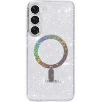 Чехол TPU Eclipse Sparkle (MagFit) для Samsung Galaxy S24 - Clear