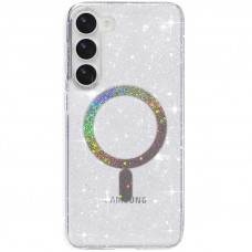 Чохол TPU Eclipse Sparkle (MagFit) для Samsung Galaxy S24 - Clear