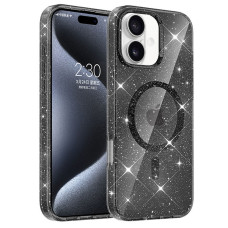 Чохол TPU Eclipse Sparkle (MagFit) для Apple iPhone 16 (6.1) - Black