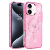 Чохол TPU Eclipse Sparkle (MagFit) для Apple iPhone 16 (6.1) - Pink