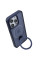 TPU+PC чохол Metal Buttons with MagSafe Colorful HQ Ring для Apple iPhone 14 Pro (6.1) - Dark Blue - фото